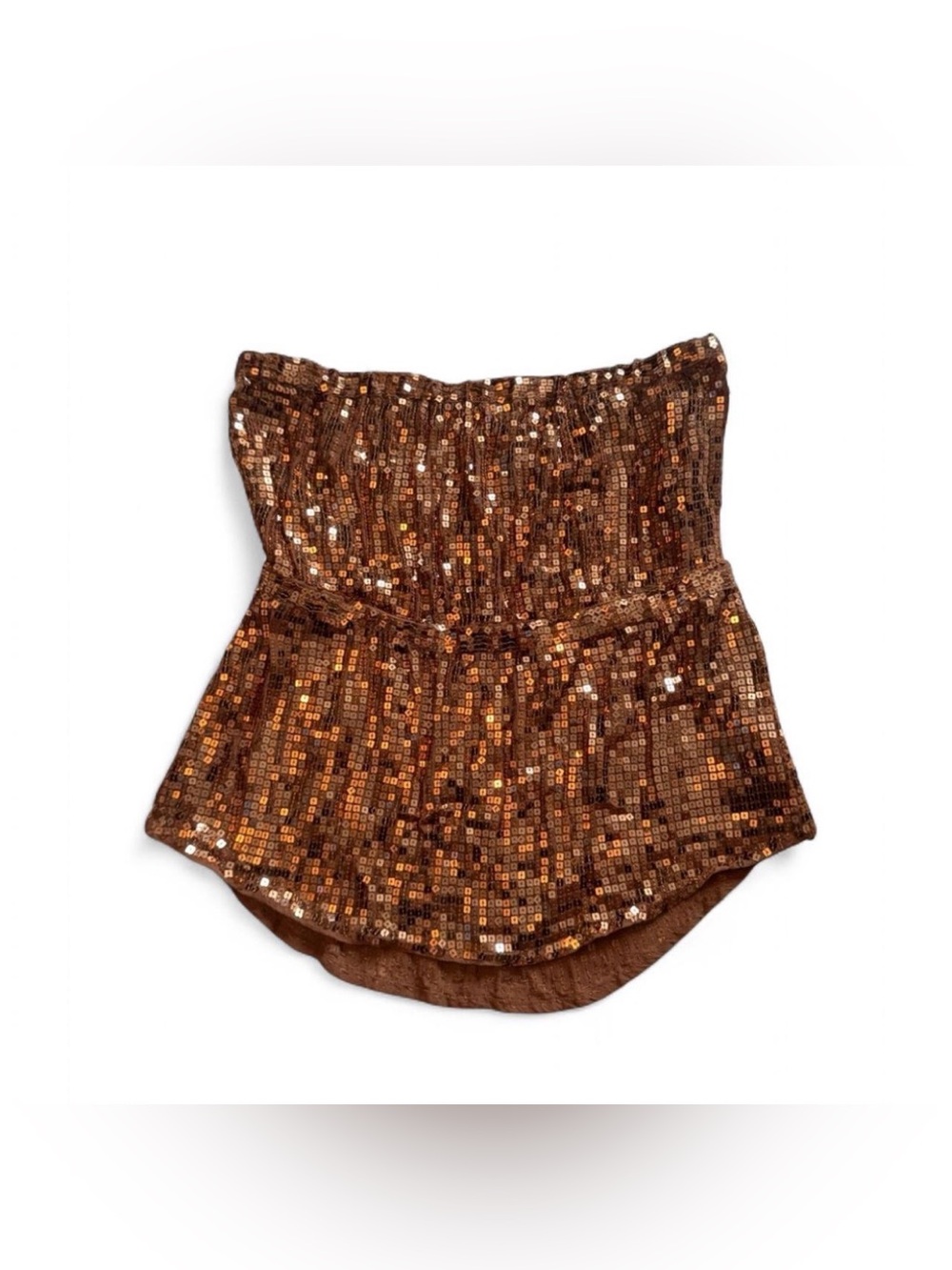 Y2K moda international silk sequin top